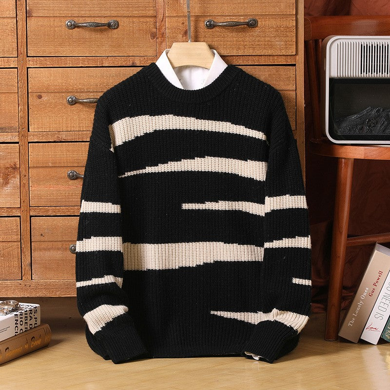 Midnight Waves Knit Sweater